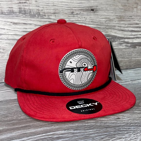 GMC AT4 Topo 3D Classic Rope Hat- Red/ Black - Picture 2 of 4